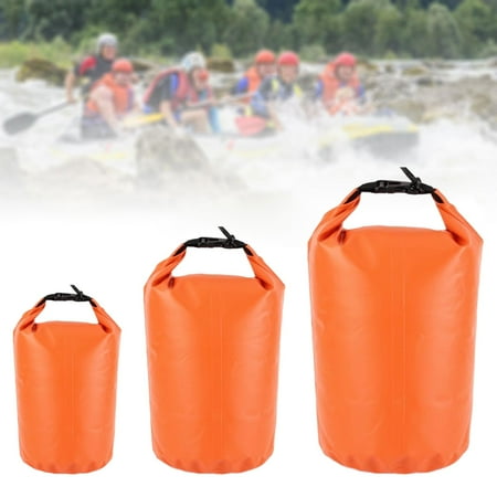 3Pcs Waterproof , Bags, Lightweight Storage Keeps Gear Dry Floating Pouch for Camping Kayaking Drifting Rafting Boating Orange