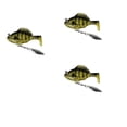 thumbnail image 1 of 3Pcs Weedless Bass Lure, Paddle Tail Swimbaits Fishing Lures, Pre-Rigged Soft Bait With Spinner Blades & 3d Eyes, Weedless Hidden Hook for Bass Trout, Freshwater Saltwater Gear, C, 1 of 5
