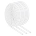 thumbnail image 1 of 3Pcs Wire Insulation Braid  Fire Sleeve,3.28Ft-2.5mm ID White, High Temp Silicone Coated Fiberglass Sleeving, 1 of 5