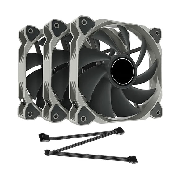 3Pcs Wireless Splicing Case Fan 12V PWM Circular 120MM PC Computer CPU Liquid Cooling Ventilator Fan 1500RPM