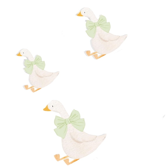 3Pcs Wooden Geese Figures Easter Decoration for Christmas Thanksgiving Birthday Party Decorations Festival Celebration