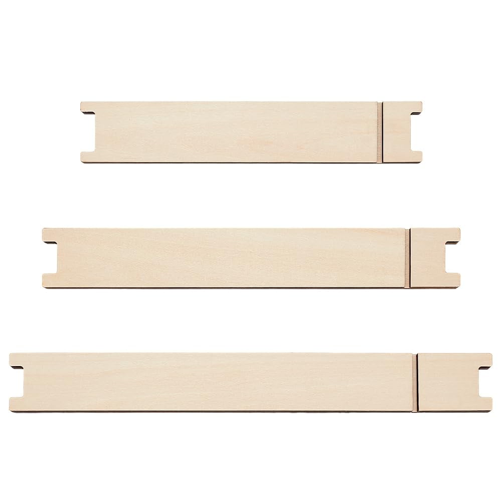 3Pcs Wooden Ribbon Cutting Ruler 8/10/ 12inch Ribbon Floss Ruler Sewing ...