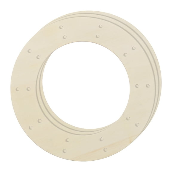 3Pcs Wooden Wreath Frames, Round 5.1" OD/5.1" ID Unfinished Floral Hoop Rings for DIY Christmas Easter Crafts Decor