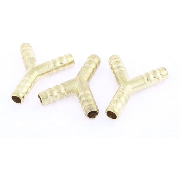 3Pcs Y Shape 3 Way Flex Hose Barb Fitting Dia Pneumatic Connector - High Quality Connector
