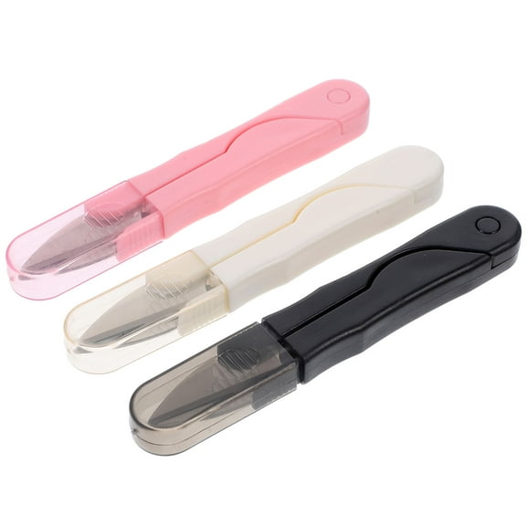 3 Pcs Office Scissors with Cover Crafts Stationery Yarn