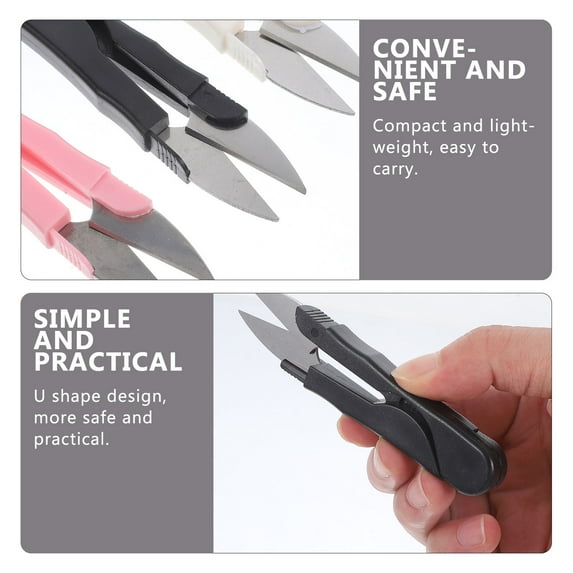 Yarn Scissors for Clothes Use Made from ABS and Stainless Steel Durable Compact Lightweight Sharp 3Pcs Assorted Color