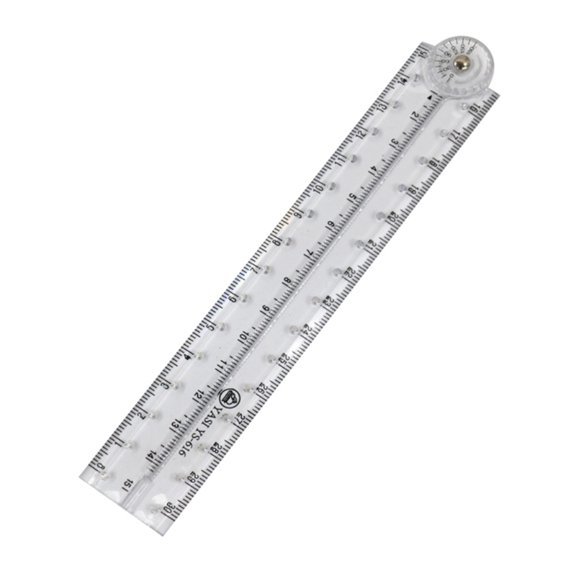 3Pcs/set Drawing Ruler Clear Foldable Rulers Flexible Folding Ruler for Office Students Use 30cm Folding Straight Ruler