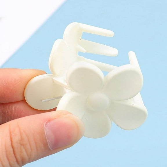 3Pcs/set High Ponytail Clip Hair Claw Fixed Ponytail Artifact Frosted Small Flower Hairpin Headdress for Women Hair Accessories