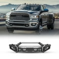 thumbnail image 1 of 3Pcs/set Mid-Body Front Bumper+Side Wings+Bull Bar for 2019-2024 Ram 2500/3500,Heavy Duty Steel Modular 3 IN 1 Design, 1 of 10