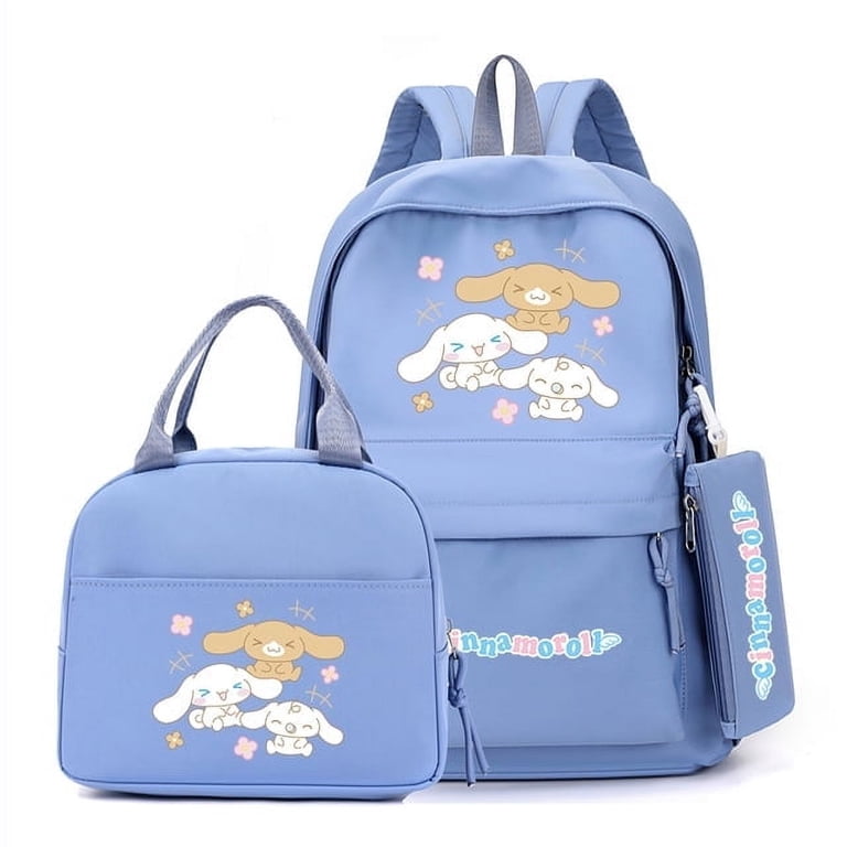 3Pcs/set Sanrio Cinnamoroll Backpack with Lunch Bag for  display picture 2