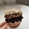 thumbnail image 1 of 3Pcs/set Silk Satin Scrunchies Women Solid Color Hair Rope Elegant Ponytail Holder Rubber Band Elastic Hairband Hair Accessories, 1 of 10