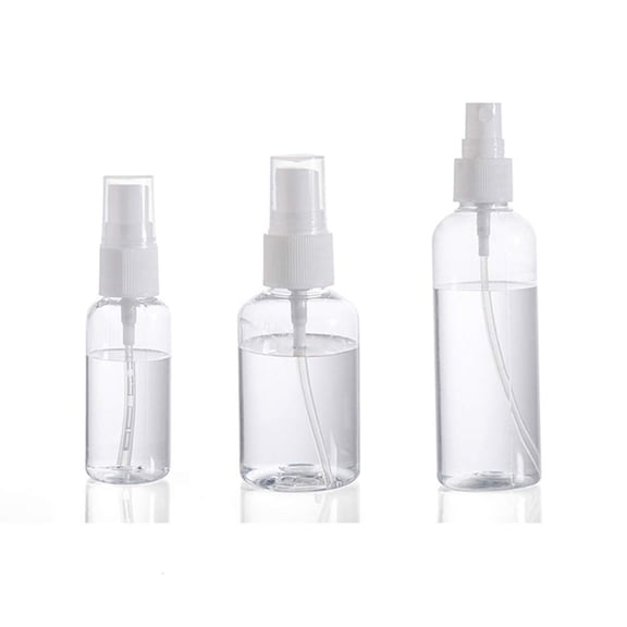3Pcs/set Transparent Empty Spray Bottles 30ml/50ml/100ml Plastic Mini Refillable Container Empty Cosmetic Containers