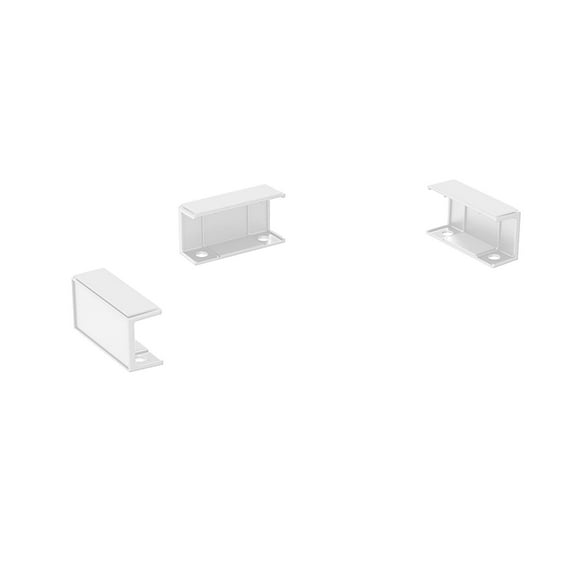 3Pcs under Desk Laptop Mount Notebook Holder with Screws Tray Keyboard Storage Brackets Stand Universal under Desk Rack Mount white