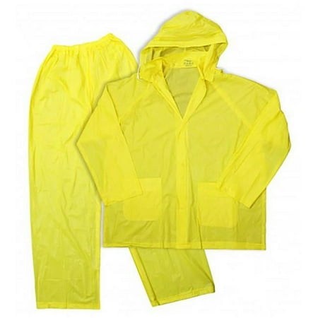 3Pf2689Yj 3 Pc Yellow Pvc Rainsuit-2X, Boss Manufacturing, EACH, EA, Jacket with