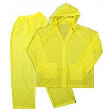 3Pf2689Ym 3 Pc Yellow Pvc Rainsuit-Med, Boss Manufacturing, EACH, EA, Jacket wit