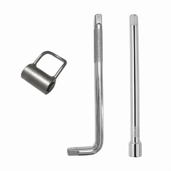 3Piece Functional Angle Valves Wrench Set With Straight Bent Rod For Tight Bathroom Kitchen Plumbing Maintenance
