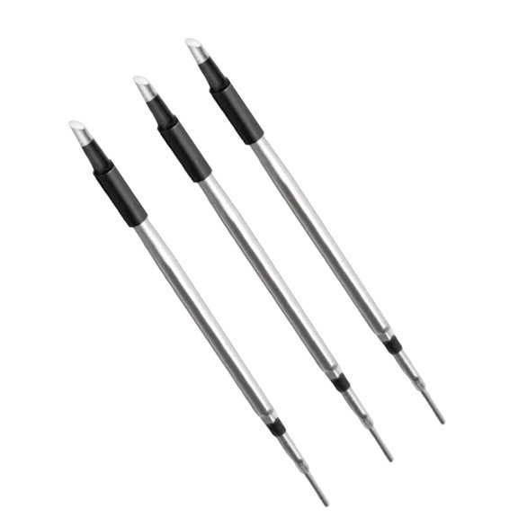 3Pieces Copper Soldering Iron Tip Set With Round/C/K Shape Excellent Heat Transfer And Rust Resistance Features