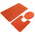 thumbnail image 1 of 3Pieces Frizzy Rug Rust Orange, 1 of 5
