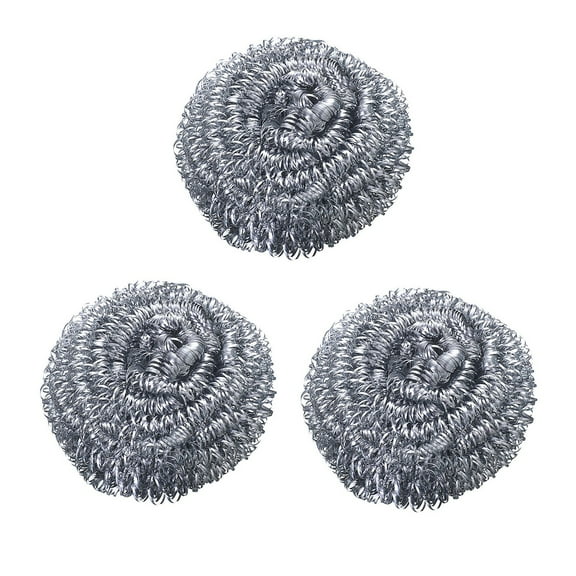 3Pcs Stainless Steel Scrubber,Stainless Steel Scrubbing Pads,Steel Wool Scrubber Pads For Cleaning Dishes, Pans, Pots, Ovens, Grills, Sinks ,Stainless Steel Scrubbers For Kitchen Cleaning Tools,3PCS