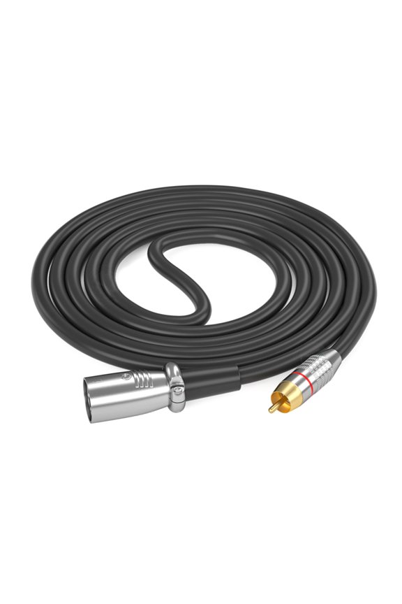 3Pin Auditory Line for Sound Equipment Gold Contacts, Available in Various Lengths