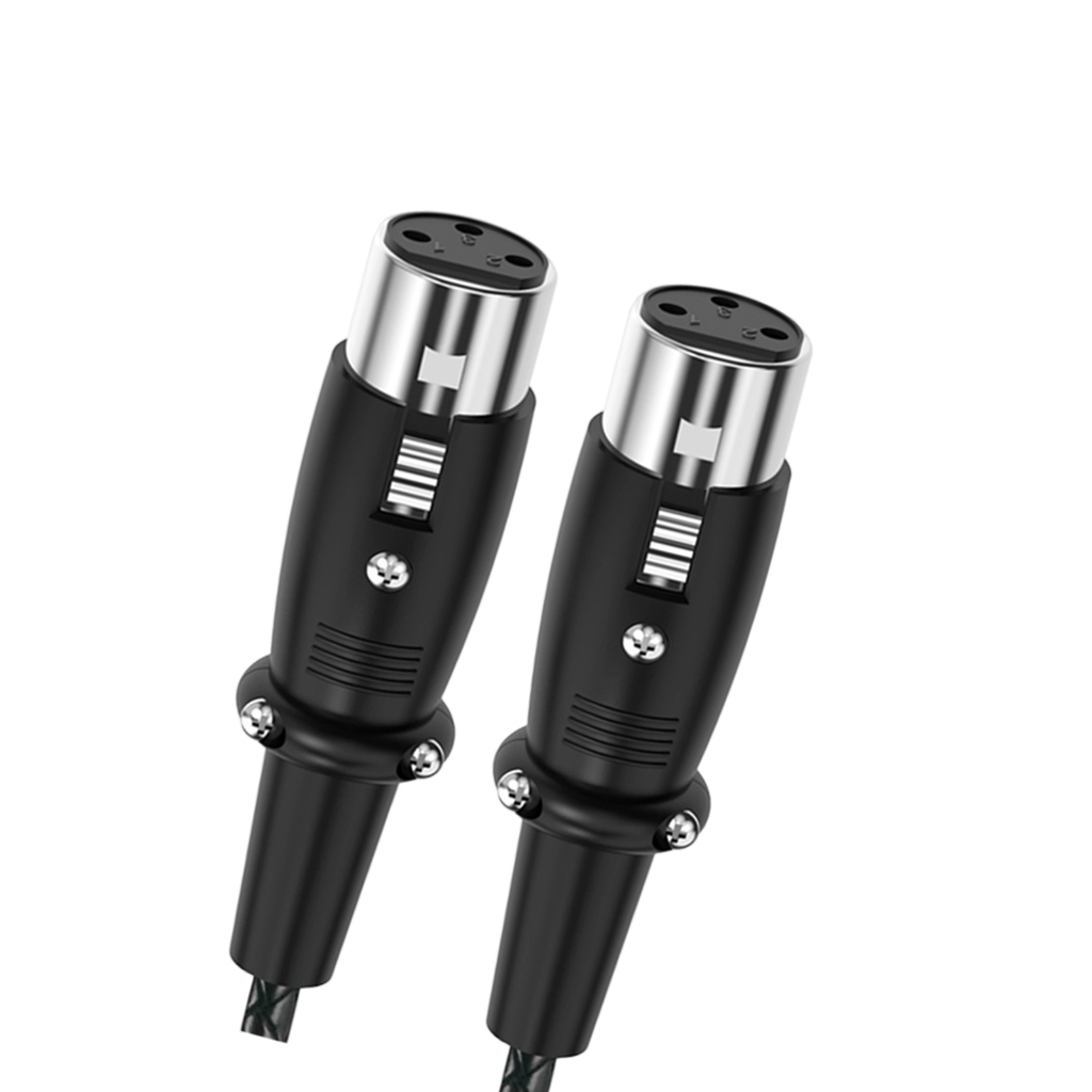 3Pin Female to Female Balanced Microphone Cable Combiner Cord Sound ...