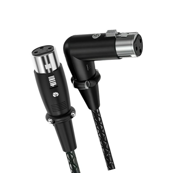 3Pin Female to Female Microphone Cord Cable for Sound Equipment Microphone Adapter for Live Streaming Accessories