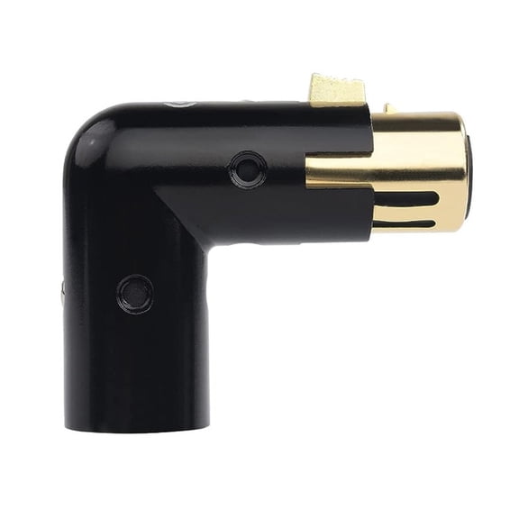 3Pin Male to Female L Shaped Auditory Adapter for Secure Connection in Conferences