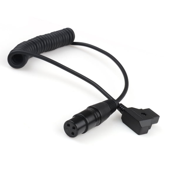3Pin XLR To14v Dtap to Dc Cable Battery Clip Coiled Cable d Tap Connector Power Cable