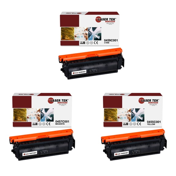 3Pk LTS 040H CMY HY Compatible for Canon ImageClass LBP712Cdn Toner Cartridge