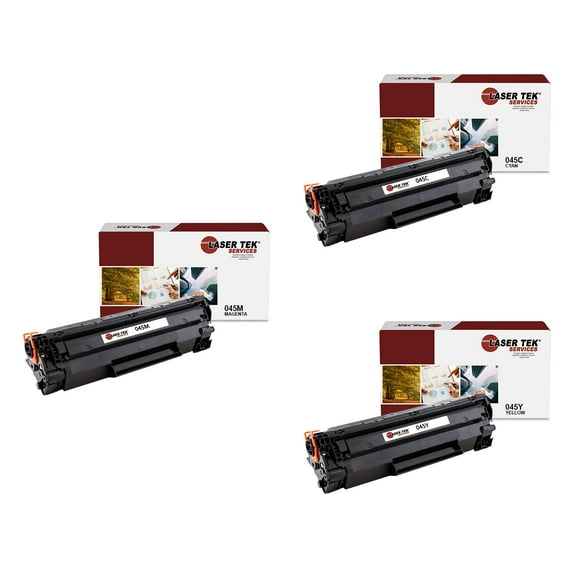 3Pk LTS 045 C M Y Compatible for Canon ImageClass MF634Cdw LBP612Cdw Toner