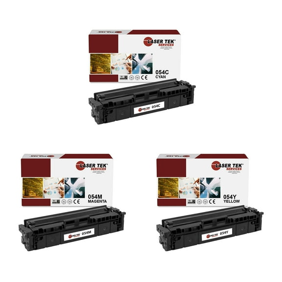 3Pk LTS 054 CMY Compatible for Canon ImageClass LBP620, MF640C MF642Cdw Toner