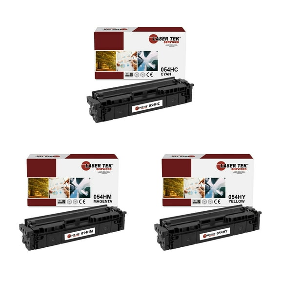3Pk LTS 054H CMY Compatible for Canon ImageClass LBP620 MF640C Toner Cartridge