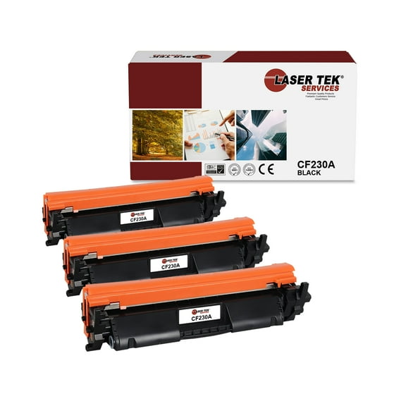 3Pk LTS 30A CF230A Black Compatible for HP LaserJet Pro M203dw M203dn MFP Toner