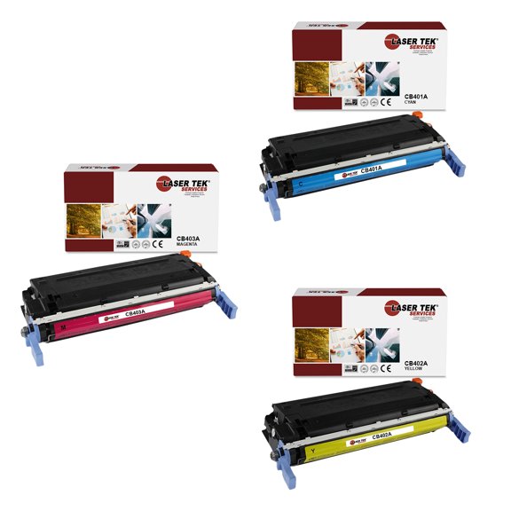 3Pk LTS 642A CMY Compatible for HP LaserJet Enterprise CP4005 CP4005N Toner
