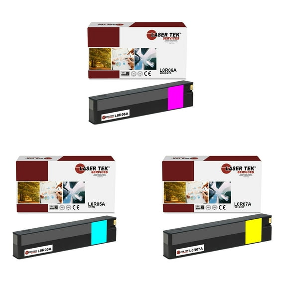 3Pk LTS 976Y CMY HY Compatible for HP Pagewide Pro 552 577 Ink Cartridge