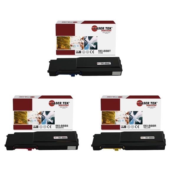 3Pk LTS C2660 C M Y Compatible for Dell C2660dn C2665dnf Toner Cartridge
