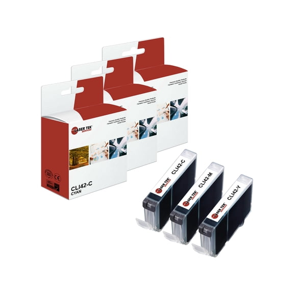 3Pk LTS CLI-42 CMY HY Compatible for Canon Pixma PRO-100 Ink Cartridge