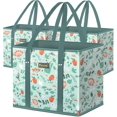 3Pk Reusable Grocery Bags Extra Large & Sturdy Shopping Totes with Reinforced Bottom & Handles