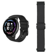 3Plus Callie Smartwatch with 1.43 Round AMOLED Display/Answer & Make Calls/Sleep Monitoring/Heart Rate/IP68 Waterproof/100 Workout Modes/ Quick Reply/ iPhone and Android/ Extra Nylon Black Band