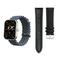 thumbnail image 1 of 3Plus MEGA Smartwatch with 2.02" AMOLED Screen/Answer & Make Calls/Sleep Monitoring/Heart Rate/100+ Workout Modes/ Quick Reply/ iPhone and Android/Extra Leather Band, 1 of 9