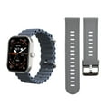 thumbnail image 1 of 3Plus MEGA Smartwatch with 2.02" AMOLED Screen/Answer & Make Calls/Sleep Monitoring/Heart Rate/100+ Workout Modes/ Quick Reply/ iPhone and Android/Extra Band in Silver, 1 of 9