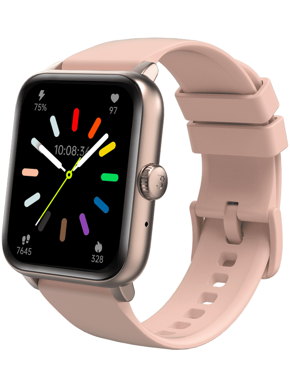 MIO Men Women's Smartwatch (RoseGold)- with Answer, Make calls/ Heart Rate/ Sleep Monitor/ Notifications/ Assisted GPS/ IP68 Water Resistance/ 100+ Workouts/ Activity Tracking/ iOS & Android