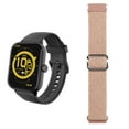 thumbnail image 1 of 3Plus Vibe Lite BT (Bluetooth Calling) Smartwatch Black/ Extra Nylon Band Pink, 1 of 17