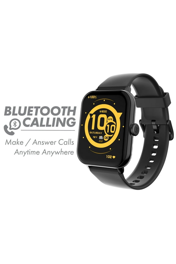 Vibe Lite BT (Bluetooth Calling) Smartwatch Black - Unisex