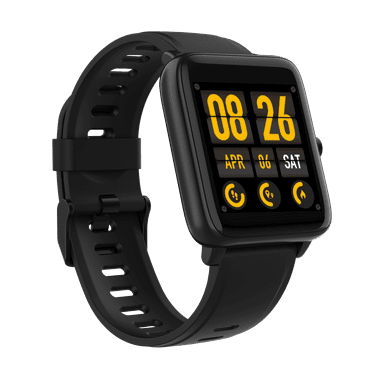 3Plus Vibe Lite Smartwatch (Black) with Sleep Monitor/ Notifications/ GPS/ Workout Tracker/ Water Resistant