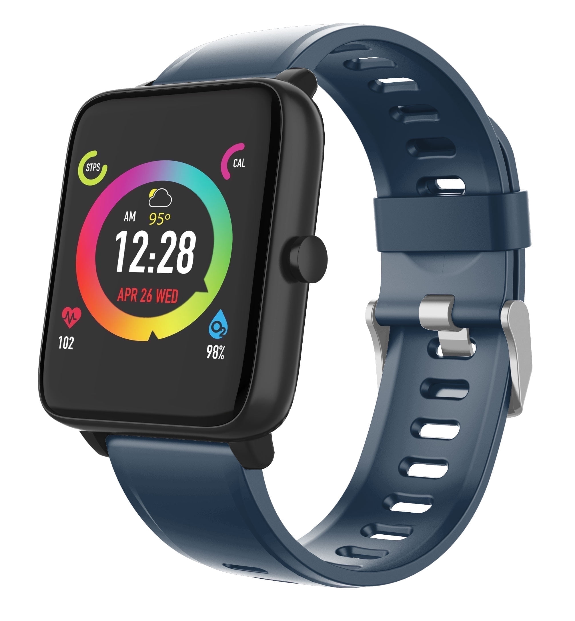 3Plus Vibe Lite Smartwatch Navy Blue with Sleep Monitor, Notifications ...