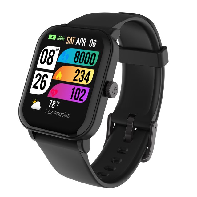 3Plus Vive+ (Gen 2) GPS Smartwatch with 1.72-In. Color Display, Bluetooth, Heart Rate/Blood Oxygen/Sleep, 25+ Workouts, Music, 3 ATM Water Rated