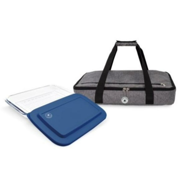 Chef's Counter 3 Qt Casserole Dish, Blue Glass