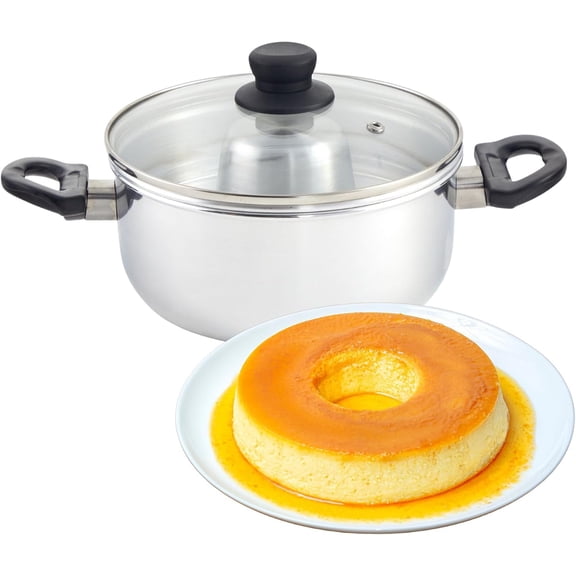 3Qt Double Boiler/Bao Maria w/8in Flan Inner Pan - 20cm