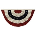 thumbnail image 1 of 3R Studios 59L x 30H in. Fabric USA Flag in Half Circle Design, 1 of 2